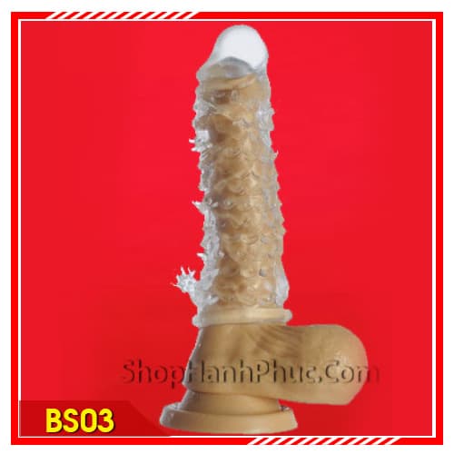 Bao cao su đôn dên gai hình vẩy cá - BS03