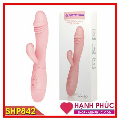 Dương Vật Giả Màu Hồng Đa Năng Có Ngón Phụ Hỗ Trợ - SHP842