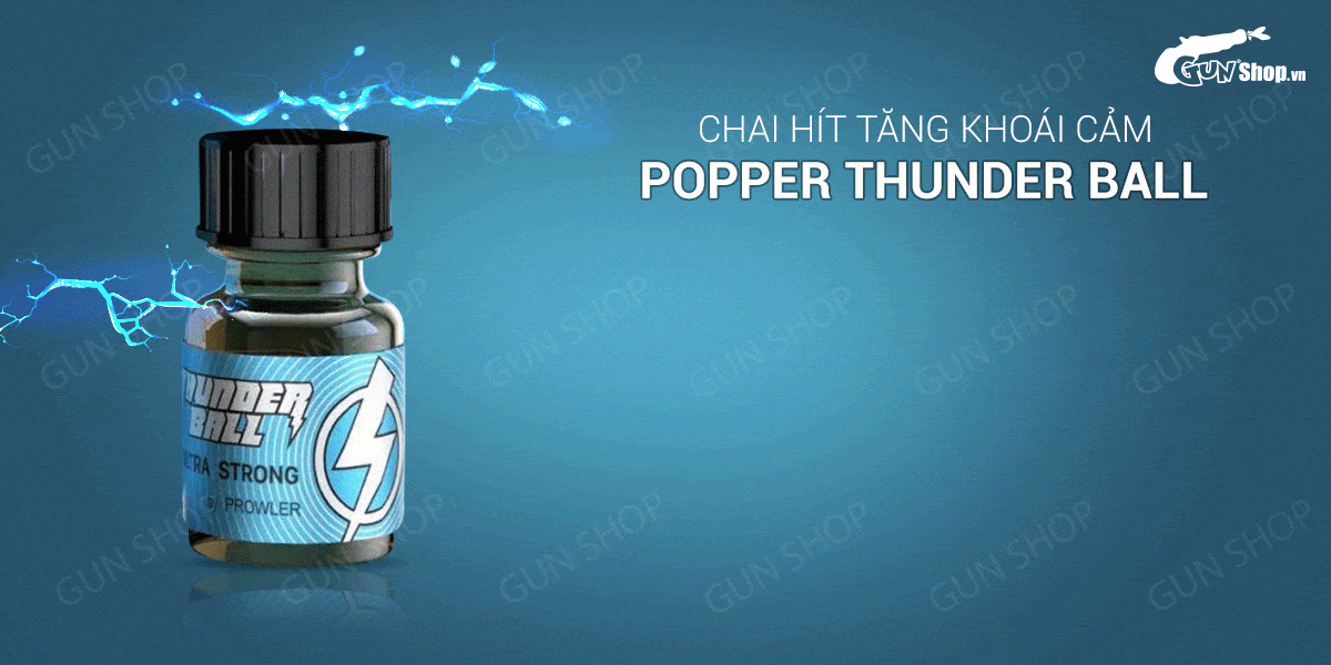Popper Thunder Ball 10ml USA chính hãng tăng khoái cảm độc đáo Popper Thunder Ball 10ml USA chính hãng tăng khoái cảm độc đáo