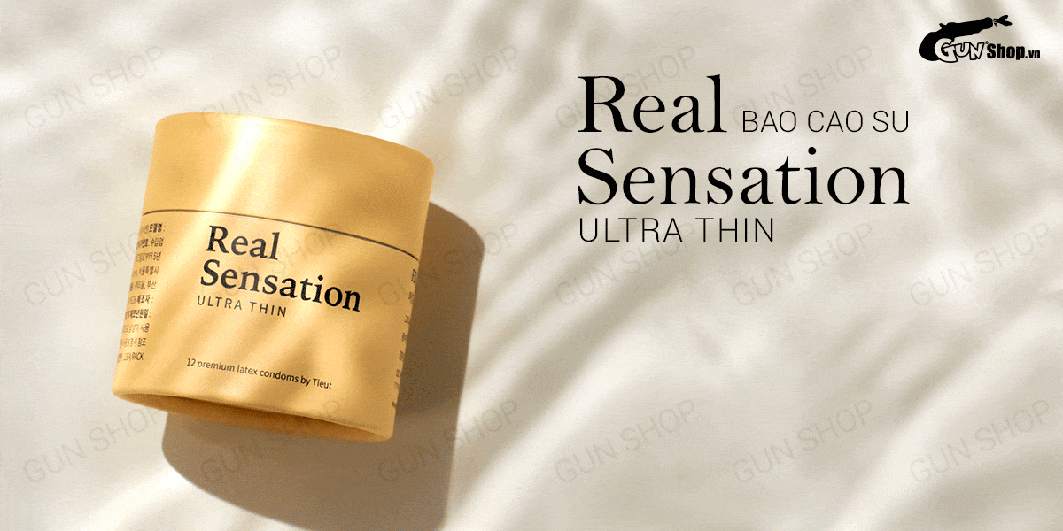 Bao cao su Real Sensation ultra mỏng an toàn thoải mái hộp 12 Bao cao su Real Sensation ultra mỏng an toàn thoải mái hộp 12