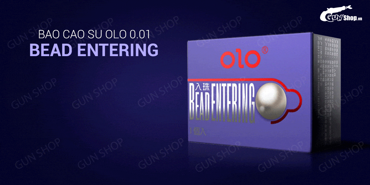 Bao cao su OLO 0.01 siêu mỏng bi nổi kéo dài 3cm hộp 10 cái