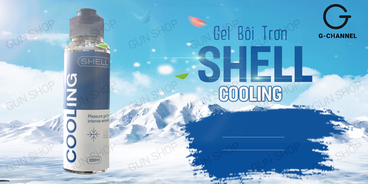 Gel bôi trơn mát lạnh Shell Cooling 100ml an toàn kích thích tăng khoái cảm Gel bôi trơn mát lạnh Shell Cooling 100ml an toàn kích thích tăng khoái cảm