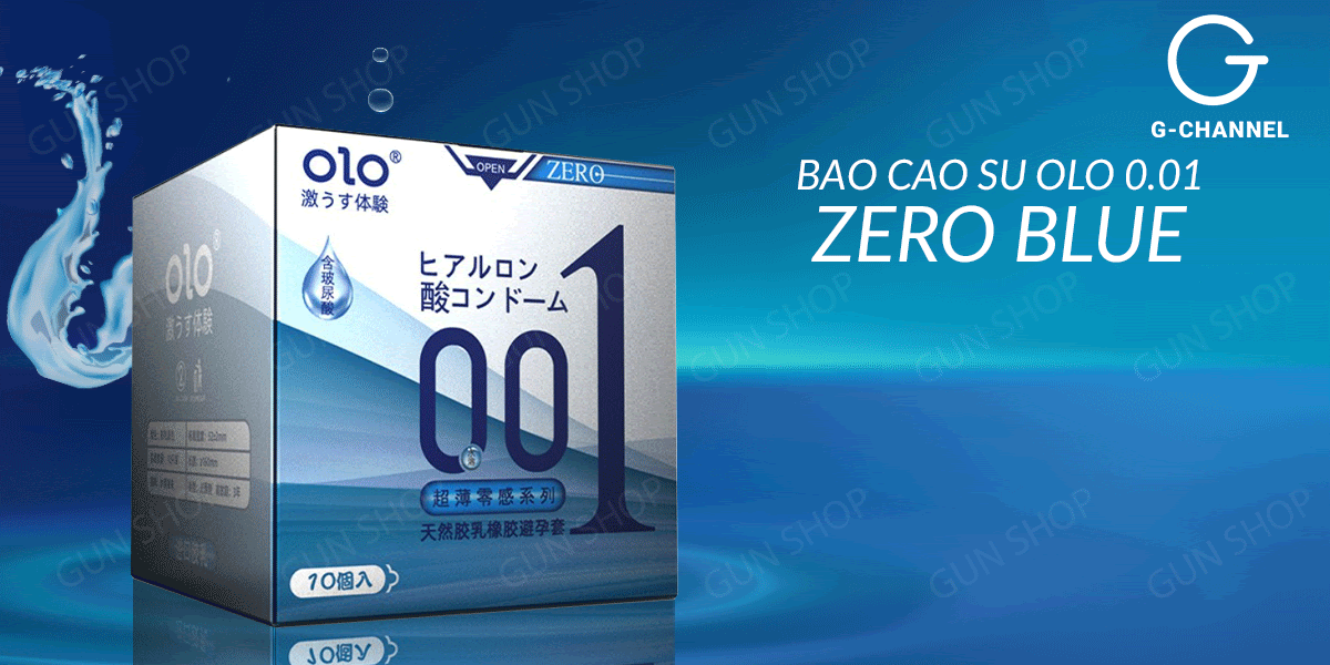 Bao cao su OLO siêu mỏng 0.01 gel nhiều dễ chịu hộp 10 cái Bao cao su OLO siêu mỏng 0.01 gel nhiều dễ chịu hộp 10 cái