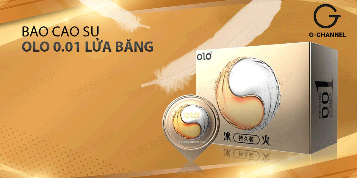 Bao cao su OLO 0.01 Lửa Băng siêu mỏng nóng lạnh kéo dài thời gian