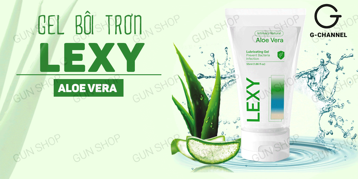 Gel bôi trơn lô hội Lexy Aloe dịu nhẹ an toàn 55ml