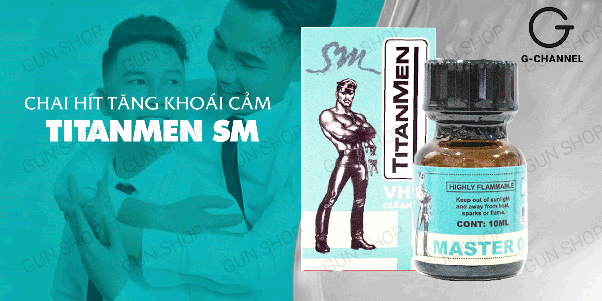 Popper Titanmen SM 10ml chính hãng tăng khoái cảm nhanh chóng Popper Titanmen SM 10ml chính hãng tăng khoái cảm nhanh chóng