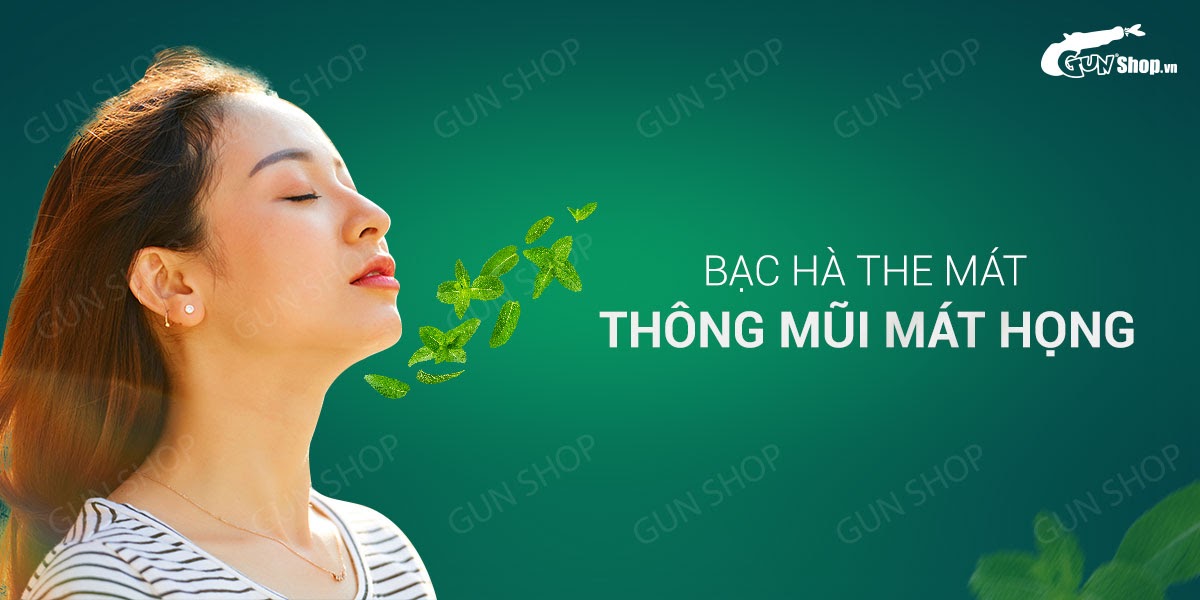 Kẹo ngậm BJ Mastic Mint bạc hà the mát tăng khoái cảm yêu đương