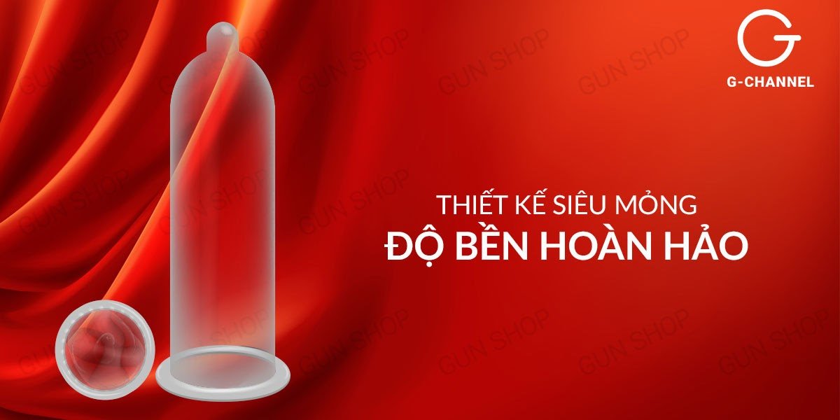 Bao cao su OLO 0.01 Đỏ siêu mỏng ấm áp hộp 10 cái an toàn kích thích Bao cao su OLO 0.01 Đỏ siêu mỏng ấm áp hộp 10 cái an toàn kích thích