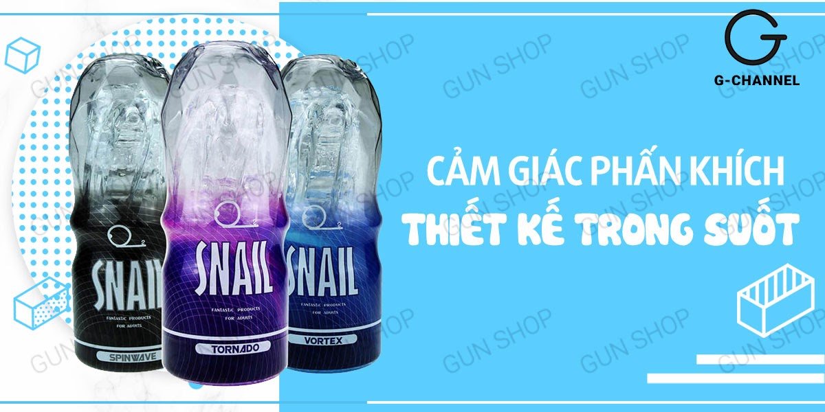 Âm đạo giả trong suốt Snail Cup cốc thủ dâm cao cấp chất lượng