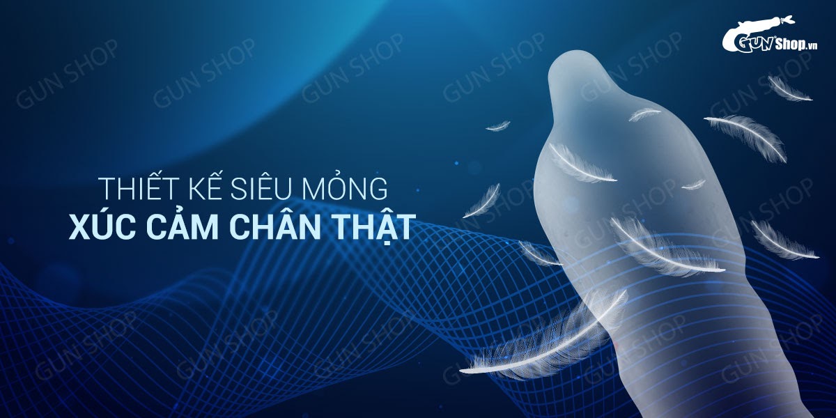 Bao cao su OLO 0.01 siêu mỏng, gel bôi trơn nhiều, hộp 10 cái