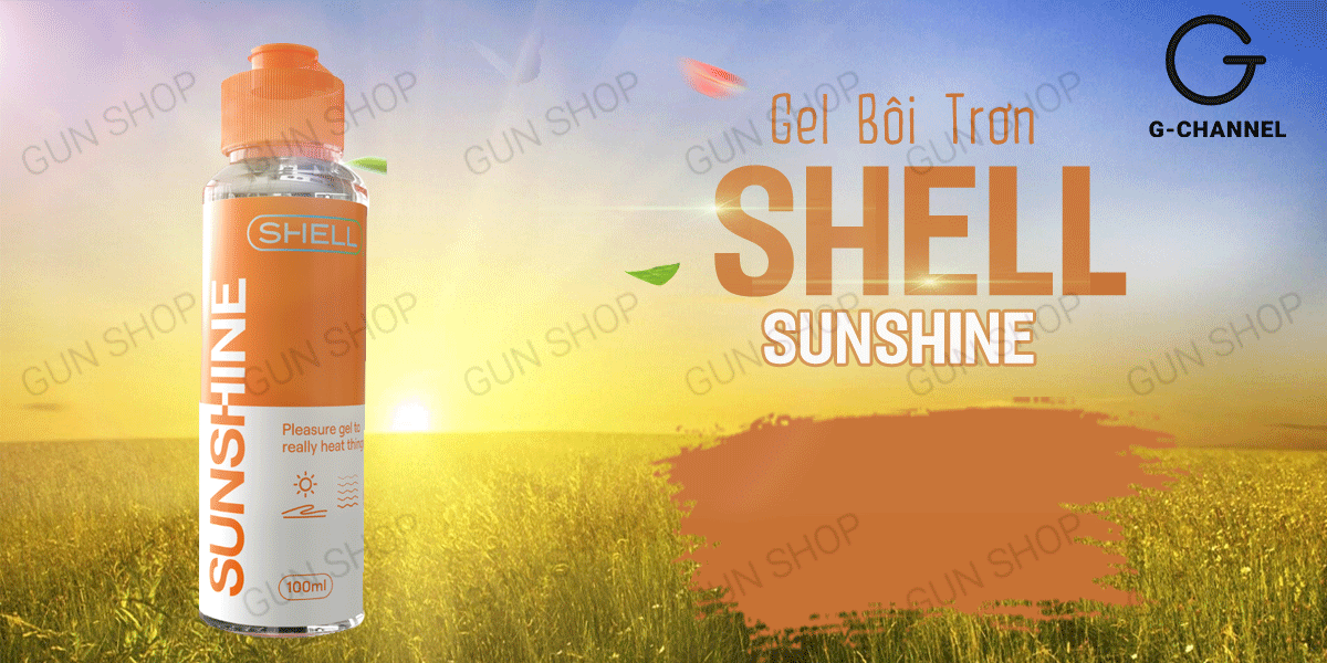 Gel bôi trơn nóng ấm Shell Sunshine 100ml kích thích tăng khoái cảm Gel bôi trơn nóng ấm Shell Sunshine 100ml kích thích tăng khoái cảm