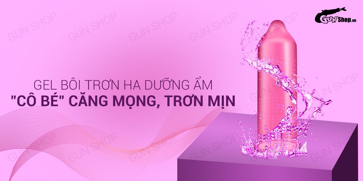 Bao cao su OLO 0.01 siêu mỏng dưỡng ẩm gai li ti, hộp 10