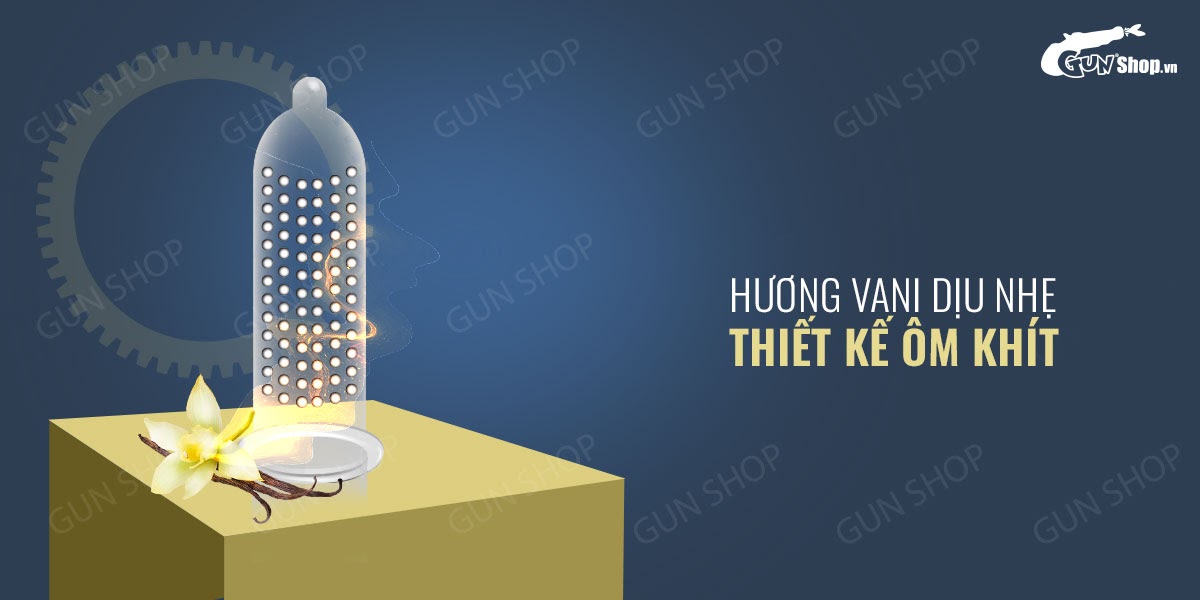 Bao cao su OLO 0.01 siêu mỏng hương vani gai kích thích hộp 10 Bao cao su OLO 0.01 siêu mỏng hương vani gai kích thích hộp 10