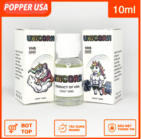 Popper Unicorn 10ml chính hãng kích thích mạnh mẽ giá tốt Popper Unicorn 10ml chính hãng kích thích mạnh mẽ giá tốt