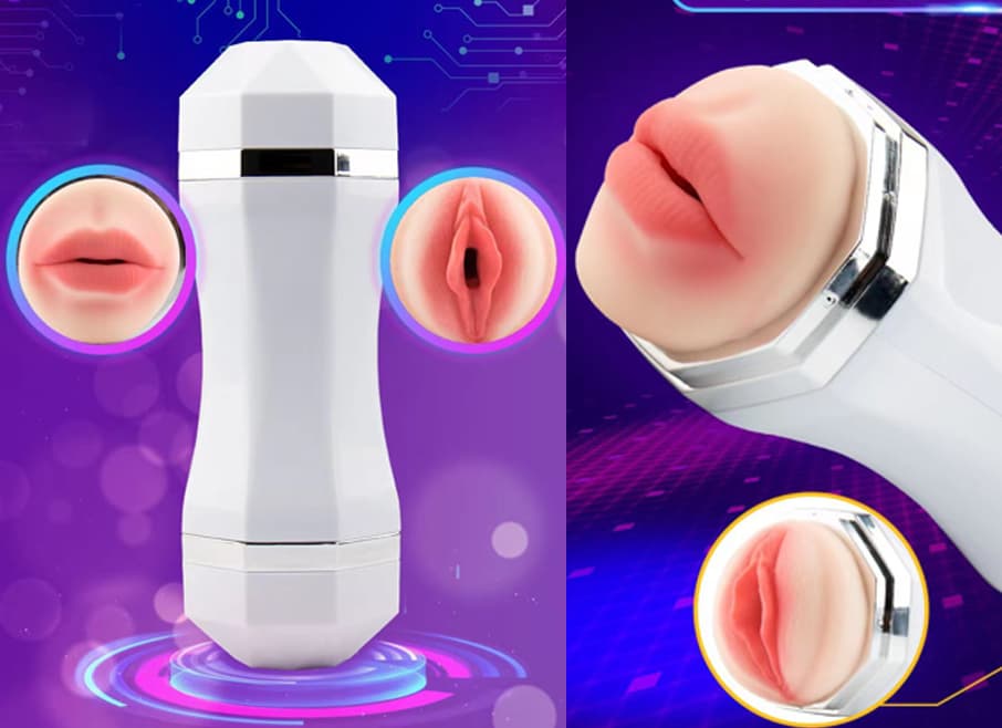 Âm đạo giả Snail Cup 2 đầu gắn tường tiện lợi kích thích thật