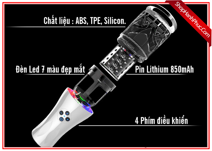 TPC Auto âm đạo giả tự động tăng khoái cảm đồ chơi nam cao cấp SHP115