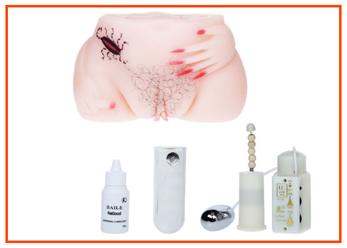 Âm đạo giả đa năng vòng ba siêu thực kích thích cảm giác sướng