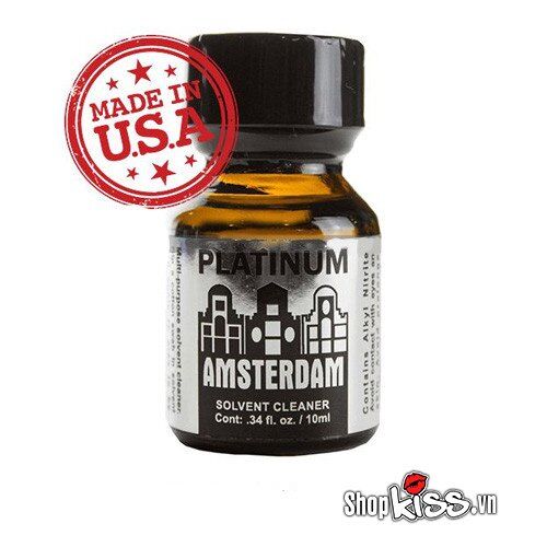 Amsterdam Platinum poppers 10ml Mỹ chính hãng kích thích mạnh chuyên dùng