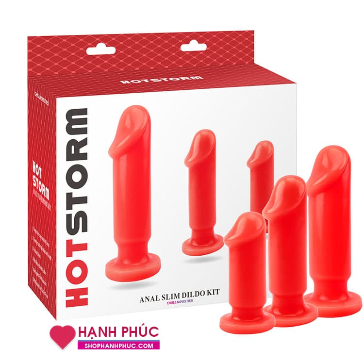 Bộ 3 Dương Vật Silicon Hậu Môn Anal Hot Storm Kích Thích Cực Phê