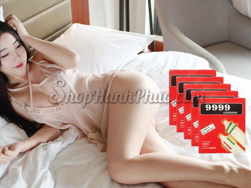 Bao cao su có râu 4 con 9 tăng khoái cảm đỉnh điểm an toàn