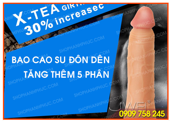 Bao cao su đôn dên cao cấp tăng khoái cảm, an toàn SHP410