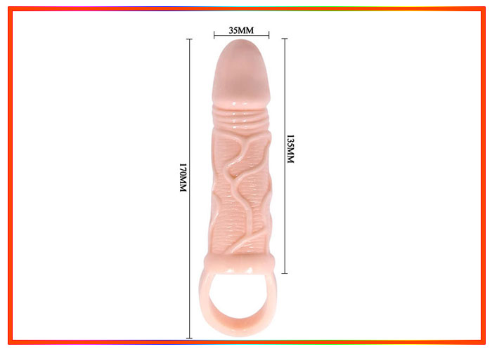 Bao cao su đôn dên quai đeo tăng kích thước tự nhiên SHP429 Bao cao su đôn dên quai đeo tăng kích thước tự nhiên SHP429