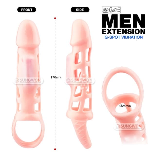 Bao cao su đôn dên rung lưới tăng kích thước có quai đeo SHP430 Bao cao su đôn dên rung lưới tăng kích thước có quai đeo SHP430