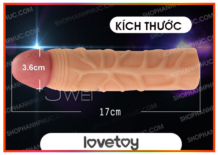 Bao cao su đôn dên tăng kích thước 5cm chính hãng Mỹ SHP371 Bao cao su đôn dên tăng kích thước 5cm chính hãng Mỹ SHP371