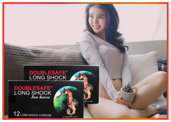 Bao cao su Double Safe Longshock kéo dài cực lâu chống xuất tinh