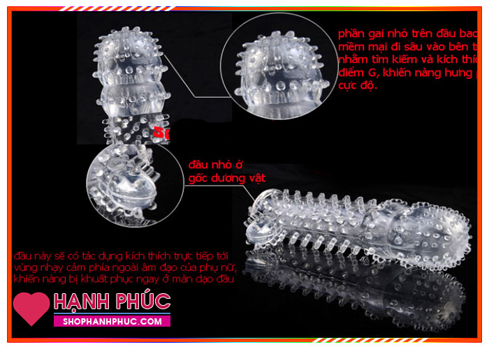 Bao cao su gai đột phá cải thiện đời sống tình dục SHP866