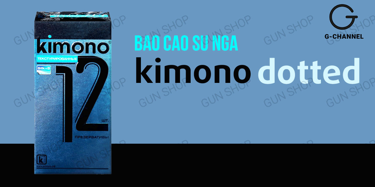 Bao cao su Kimono Dotted siêu mỏng 0.03mm, nhạy cảm, 12 cái Bao cao su Kimono Dotted siêu mỏng 0.03mm, nhạy cảm, 12 cái