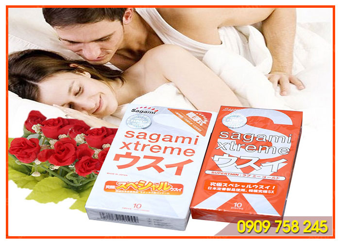 Bao cao su Sagami siêu mỏng kéo dài thời gian an toàn dễ chịu