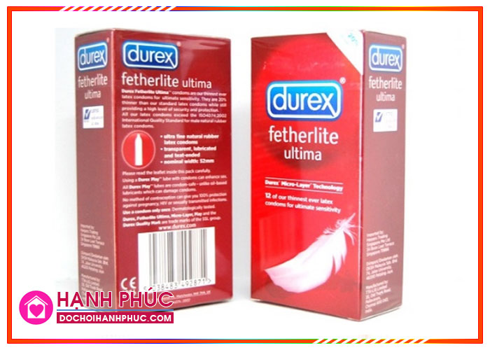 Bao cao su siêu mỏng Durex siêu an toàn tăng khoái cảm