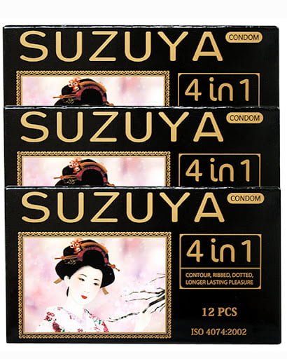 Bao cao su suzuya siêu mỏng bạc hà mát lạnh bền dai SHP92