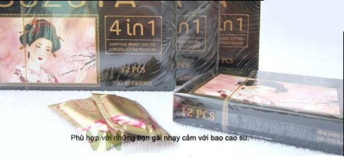 Bao cao su suzuya siêu mỏng bạc hà mát lạnh bền dai SHP92