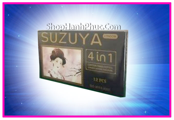 Bao cao su suzuya siêu mỏng bạc hà mát lạnh bền dai SHP92