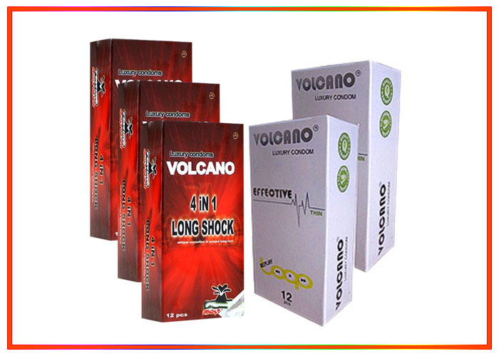 Bao cao su Volcano 4 in 1 gân gai kéo dài thời gian yêu an toàn
