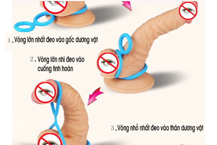 Bộ vòng silicon kéo dài thời gian quan hệ tăng khoái cảm kích thích mua ngay