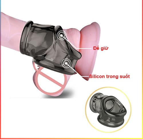 Botome Vòng Khóa Dương Vật Silicon Rung Mạnh Hỗ Trợ Cương Cứng Chống Xuất Tinh Sớm