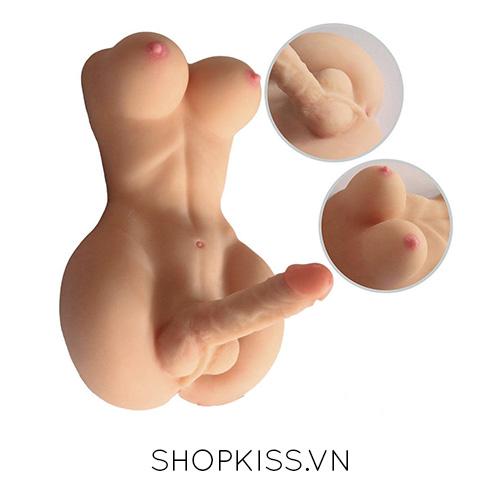 Búp bê tình dục Les LadyMan bán thân lưỡng tính sextoy cao cấp