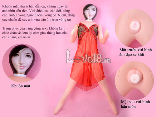 Búp Bê Tình Dục Bơm Hơi Gọn Nhẹ Siêu Mềm Đa Chức Năng