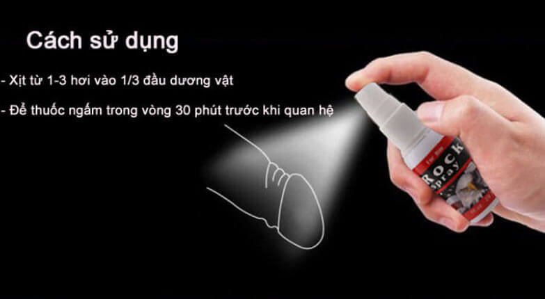 Rock Spray chai xịt kéo dài thời gian tăng khoái cảm SHP77 Rock Spray chai xịt kéo dài thời gian tăng khoái cảm SHP77