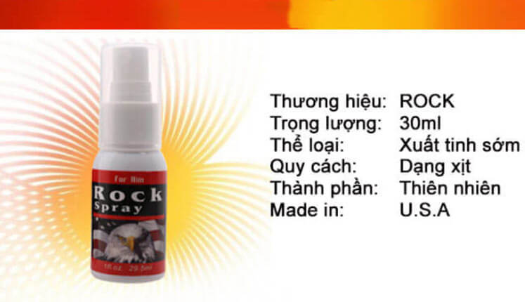 Rock Spray chai xịt kéo dài thời gian tăng khoái cảm SHP77 Rock Spray chai xịt kéo dài thời gian tăng khoái cảm SHP77
