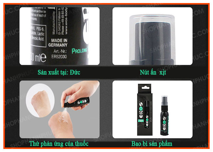 Chai Xịt Eros ProLong 101 - Kéo Dài Thời Gian, Tăng Hưng Phấn