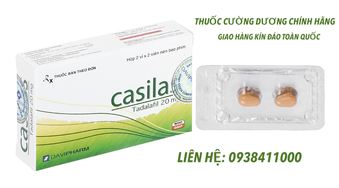 Viên uống Casilas 20mg trị xuất tinh sớm kéo dài quan hệ nam giới
