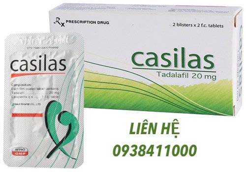 Viên uống Casilas 20mg trị xuất tinh sớm kéo dài quan hệ nam giới