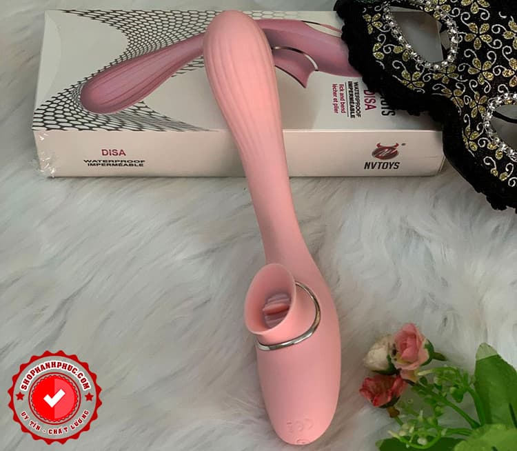 Disa Oralsex Máy Rung Cao Cấp Uốn Cong 2IN1 Thỏa Mãn Mua Ngay