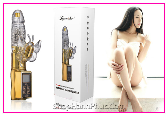 Cu giả rung xoay ngoáy cao cấp cho nữ - Đồ chơi người lớn SHP108