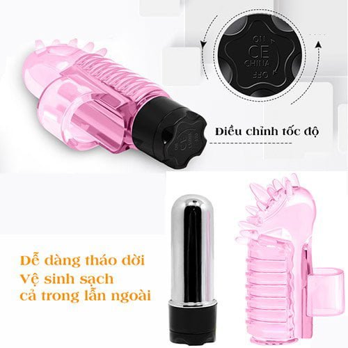 Đồ Chơi Ngón Tay Gai Rung Kích Thích Nữ SHP686 Giá Tốt