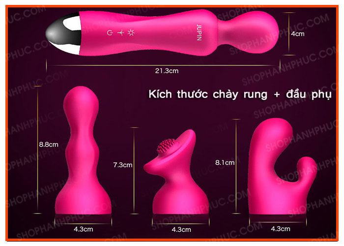 Jupinter Chày Rung 3 Đầu Kích Thích G Điểm G Đỉnh Cao SHP556